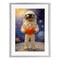 Stupell Industries Astronaut Holding Heart Framed Print Under Glass, design by Angie Hawke